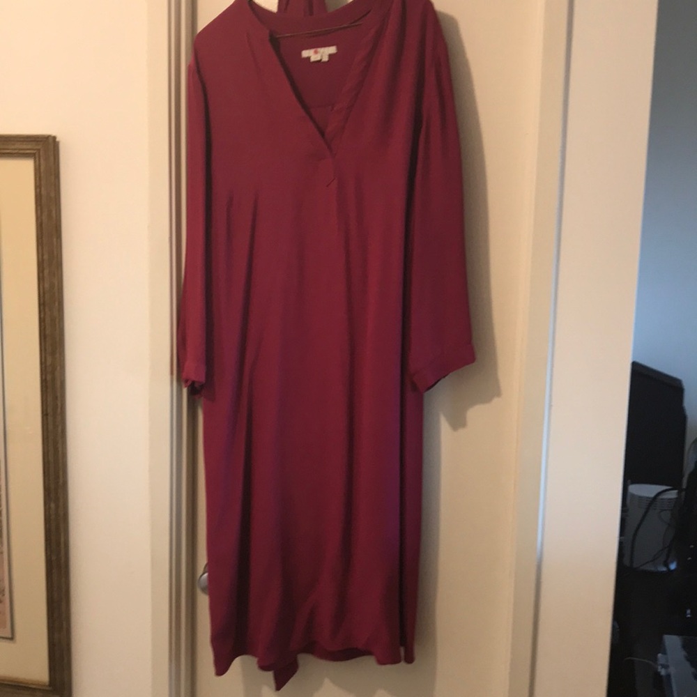 Boden Fuchsia shirt dress